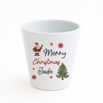 Merry Christmas Gift For Colleague Friend Personalised Plant Pot
