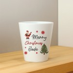 Merry Christmas Gift For Colleague Friend Personalised Plant Pot