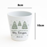 Merry Christmas Teacher Gift Personalised Plant Pot Gift