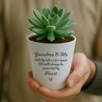 Gift For Grandma Plant Pot GRANDMA AND ME Gift For Grandma