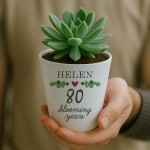 80th Birthday Gift For Nanny Grandma Nana Personalised Plant Pot 80th Birthday Gift For Nanny Grandma Nana Personalised Plant Pot