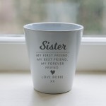 Personalised Gift For Sister For Christmas Birthday Plant Pot Personalised Gift For Sister For Christmas Birthday Plant Pot