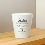 Personalised Gift For Sister For Christmas Birthday Plant Pot Personalised Gift For Sister For Christmas Birthday Plant Pot