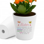 Braver Stronger Smarter Gift For Sister Plant Pot Birthday Gift