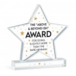 Funny Colleague Plaque Joke Acrylic Star Award For Office Party