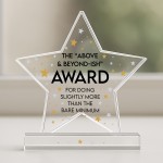 Funny Colleague Plaque Joke Acrylic Star Award For Office Party