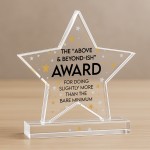 Funny Colleague Plaque Joke Acrylic Star Award For Office Party