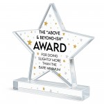 Funny Colleague Plaque Joke Acrylic Star Award For Office Party