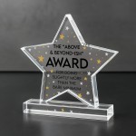 Funny Colleague Plaque Joke Acrylic Star Award For Office Party