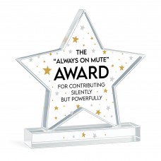 Joke Colleague Plaque Acrylic Star Award For Office Party Office