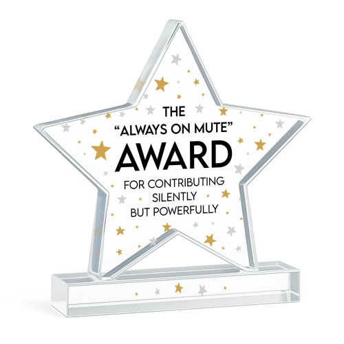 Joke Colleague Plaque Acrylic Star Award For Office Party Office