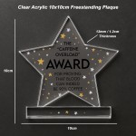 Joke Staff Plaque Acrylic Star Award For Office Party Office Joke Staff Plaque Acrylic Star Award For Office Party Office