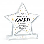 Joke Gift For Colleague Acrylic Star Award For Office Party