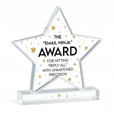 Joke Gift For Colleague Acrylic Star Award For Office Party