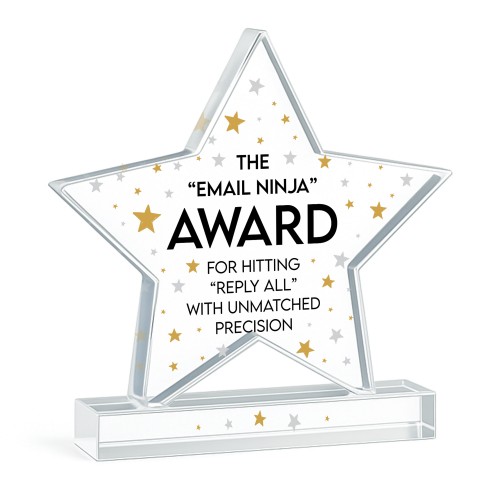 Joke Gift For Colleague Acrylic Star Award For Office Party