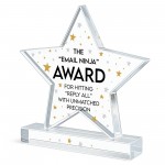 Joke Gift For Colleague Acrylic Star Award For Office Party