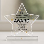 FUNNY Gift For Colleague Acrylic Star Award Office Party Office