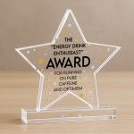 FUNNY Gift For Colleague Acrylic Star Award Office Party Office