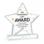 Joke Gift For Co Worker Acrylic Star Award For Office Party