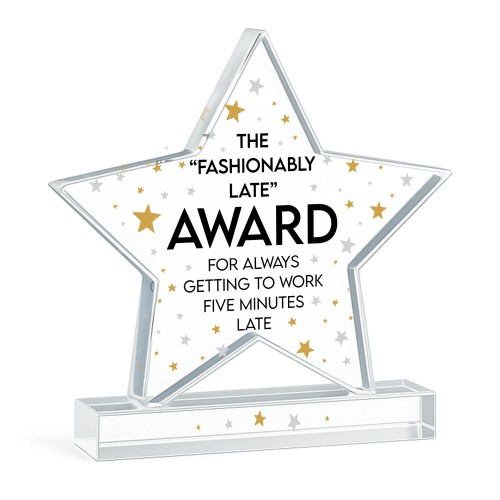 Joke Gift For Co Worker Acrylic Star Award For Office Party