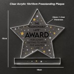 Joke Gift For Co Worker Acrylic Star Award For Office Party