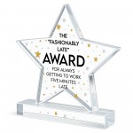 Joke Gift For Co Worker Acrylic Star Award For Office Party