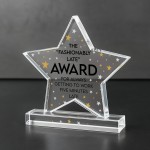 Joke Gift For Co Worker Acrylic Star Award For Office Party
