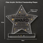 Colleague Award Funny Acrylic Star Award For Office Party Office