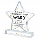Colleague Award Funny Acrylic Star Award For Office Party Office