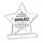 Co Worker Award Joke Acrylic Star Award For Office Party