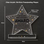 Co Worker Award Joke Acrylic Star Award For Office Party