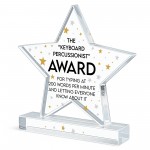 Co Worker Award Joke Acrylic Star Award For Office Party