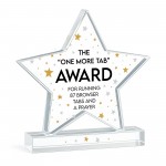 Colleague Plaque Joke Acrylic Star Award For Office Party Office
