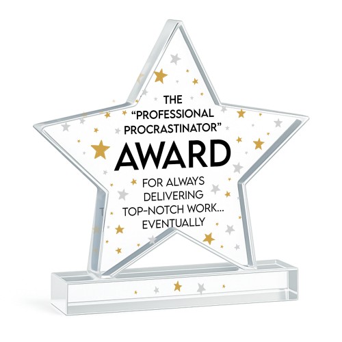 Funny Gift For Colleague Acrylic Star Award For Office Party