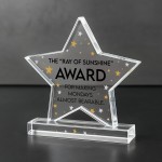 Humour Gift For Colleague Acrylic Star Award For Office Party Humour Gift For Colleague Acrylic Star Award For Office Party