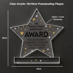 Funny Trophy Award Gift For Colleague Acrylic Star Award Office