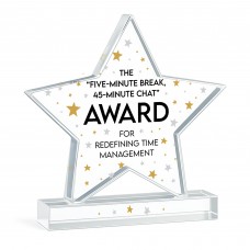 Humour Gift For Co Worker Acrylic Star Award For Office Party