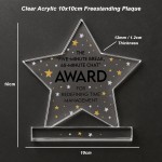 Humour Gift For Co Worker Acrylic Star Award For Office Party