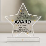 Funny Award For Colleague Acrylic Star Award For Office Party