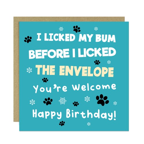 Funny Birthday Card From The Dog Amusing Birthday Card For Dog Funny Birthday Card From The Dog Amusing Birthday Card For Dog