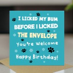 Funny Birthday Card From The Dog Amusing Birthday Card For Dog Funny Birthday Card From The Dog Amusing Birthday Card For Dog