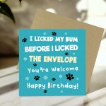 Funny Birthday Card From The Dog Amusing Birthday Card For Dog Funny Birthday Card From The Dog Amusing Birthday Card For Dog