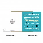 Funny Birthday Card From The Dog Amusing Birthday Card For Dog Funny Birthday Card From The Dog Amusing Birthday Card For Dog