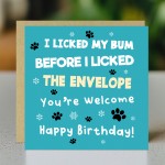 Funny Birthday Card From The Dog Amusing Birthday Card For Dog Funny Birthday Card From The Dog Amusing Birthday Card For Dog