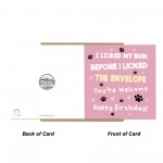 Funny Birthday Card From The Dog Funny Birthday Card For Dog Mum