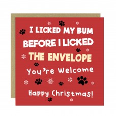 Funny Christmas Card From The Dog Amusing Birthday Card For Dog 