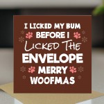 Funny Christmas Card From The Dog Amusing Birthday Card For Dog