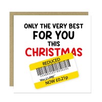 Funny Christmas Card For Men Women Humorous Xmas Greetings Card 