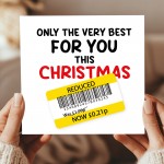 Funny Christmas Card For Men Women Humorous Xmas Greetings Card 
