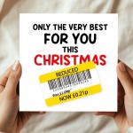 Funny Christmas Card For Men Women Humorous Xmas Greetings Card 